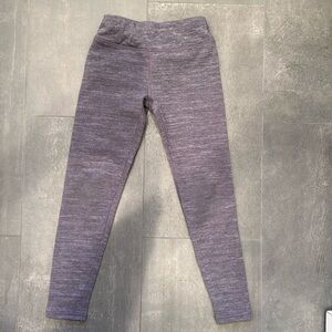Athleta Girl fleece lined legging. Purple heather.  Gently worn.  8-10.